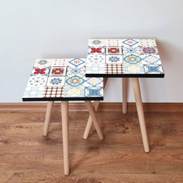 Hanah Home Mesas Nido Multicolor (2 Piezas)